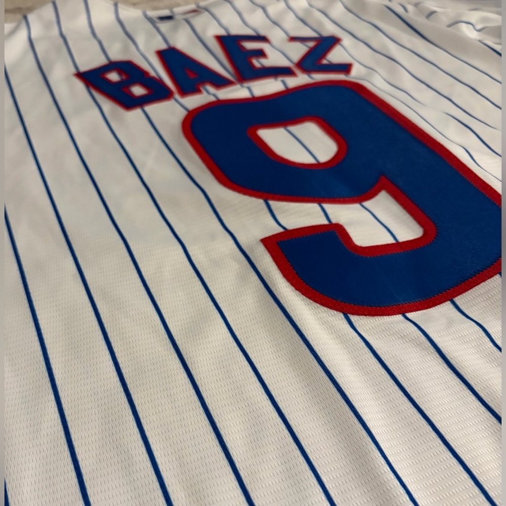 Nike Authentic Chicago Cubs Javier Baez World Series 2016 Jersey Men’s Sz: M - Picture 7 of 7